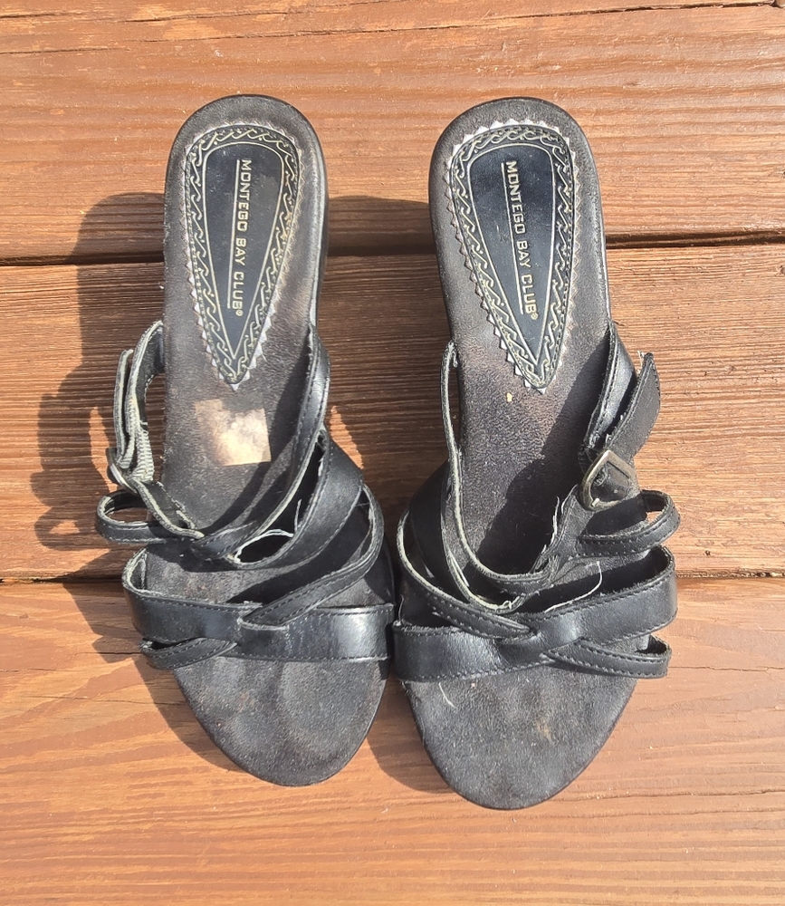 Montego Bay Club Black Women's Sandals